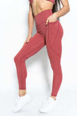 Resilient Pocket Legging - Indigo, Army Green, Chestnut, Pumpkin Spice, Rosewood, Ash.